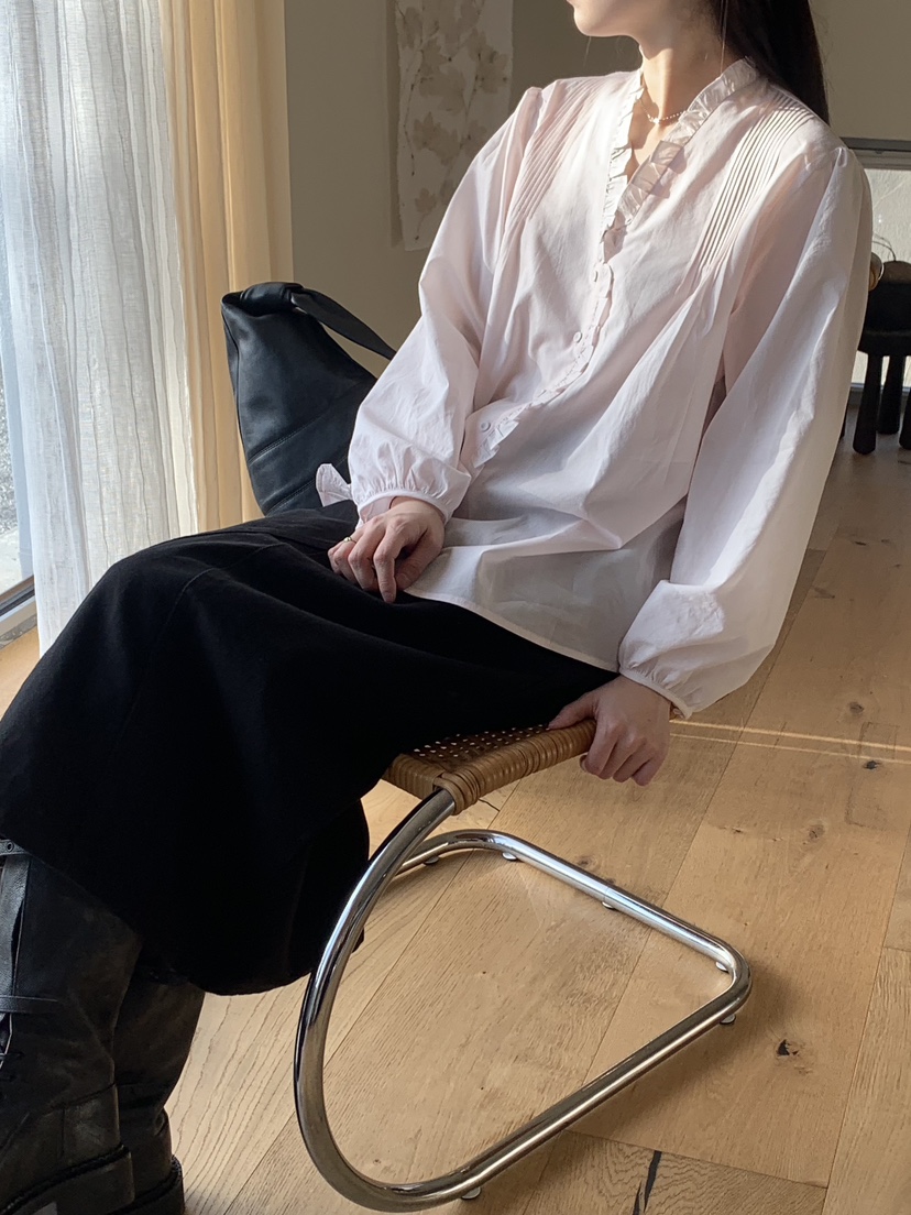 TAF韓國直郵東大門實拍女裝新品25春夏真品人氣休閑襯衫蕾絲衫TAF襯衫/蕾絲衫