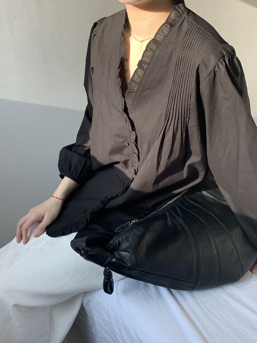 TAF韓國直郵東大門實拍女裝新品25春夏真品人氣休閑襯衫蕾絲衫TAF襯衫/蕾絲衫