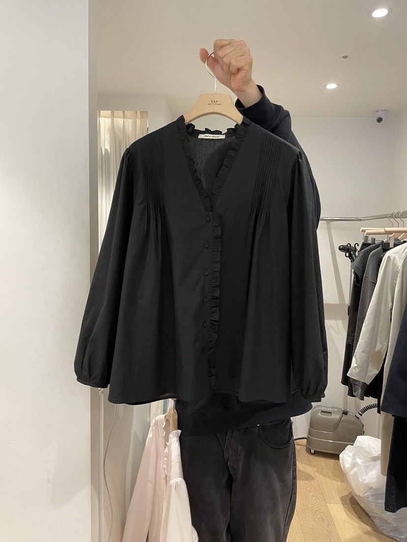 TAF韓國直郵東大門實拍女裝新品25春夏真品人氣休閑襯衫蕾絲衫TAF襯衫/蕾絲衫圖色3