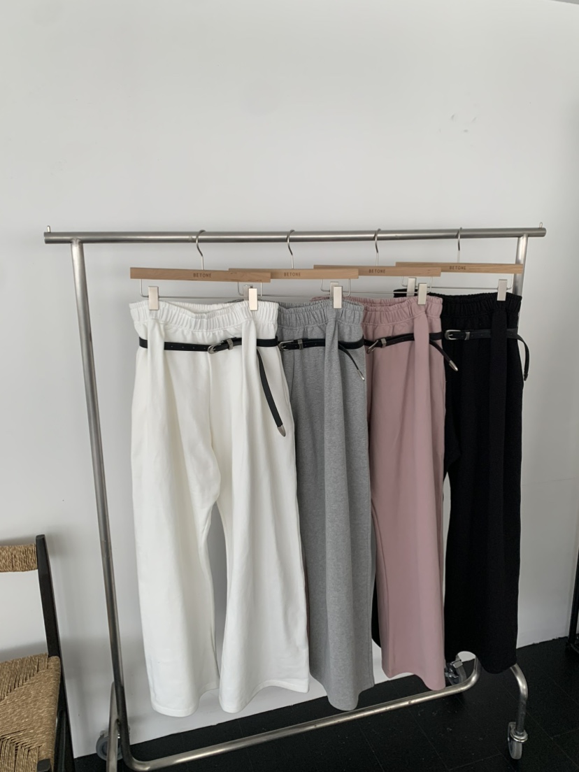 BETONE直郵韓國代購女裝新款真品職業25春夏休閑褲腰帶單獨BETONE休閑褲