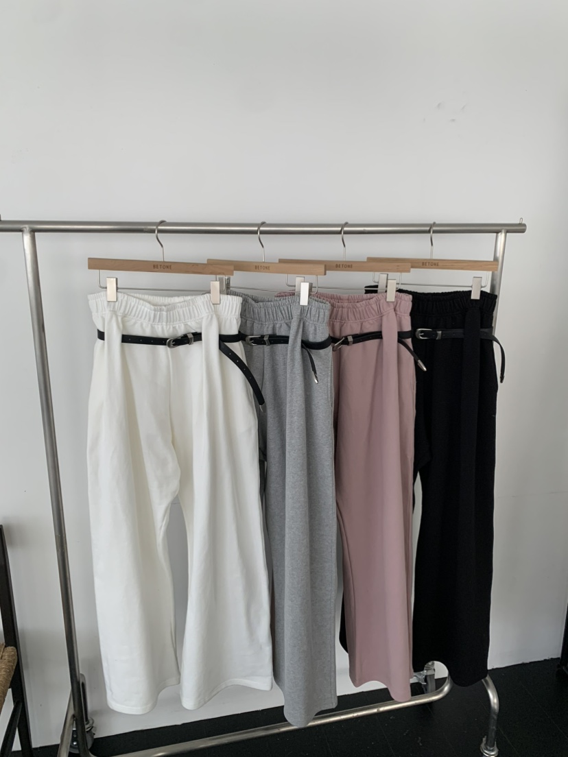 BETONE直郵韓國代購女裝新款真品職業25春夏休閑褲腰帶單獨BETONE休閑褲