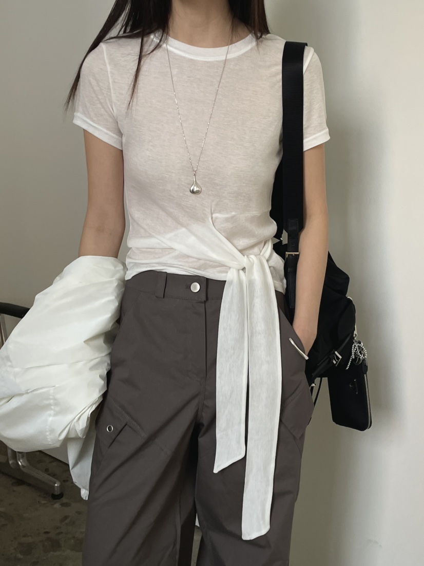 MONDAYMORING韓國直郵東大門實拍女裝新品25春夏推薦時尚T恤MONDAYMORINGT恤