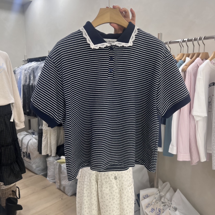 VILLABUTTON韓國直郵東大門代購女裝新品時尚推薦25春夏T恤VILLABUTTONT恤圖色2