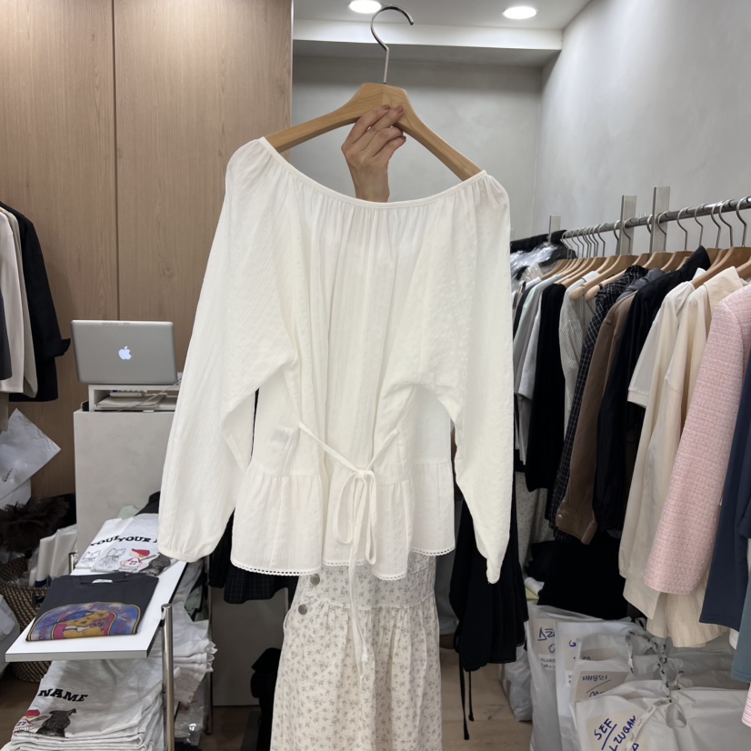 VILLABUTTON直郵韓國代購女裝新品人氣推薦職業休閑襯衫蕾絲衫VILLABUTTON襯衫/蕾絲衫