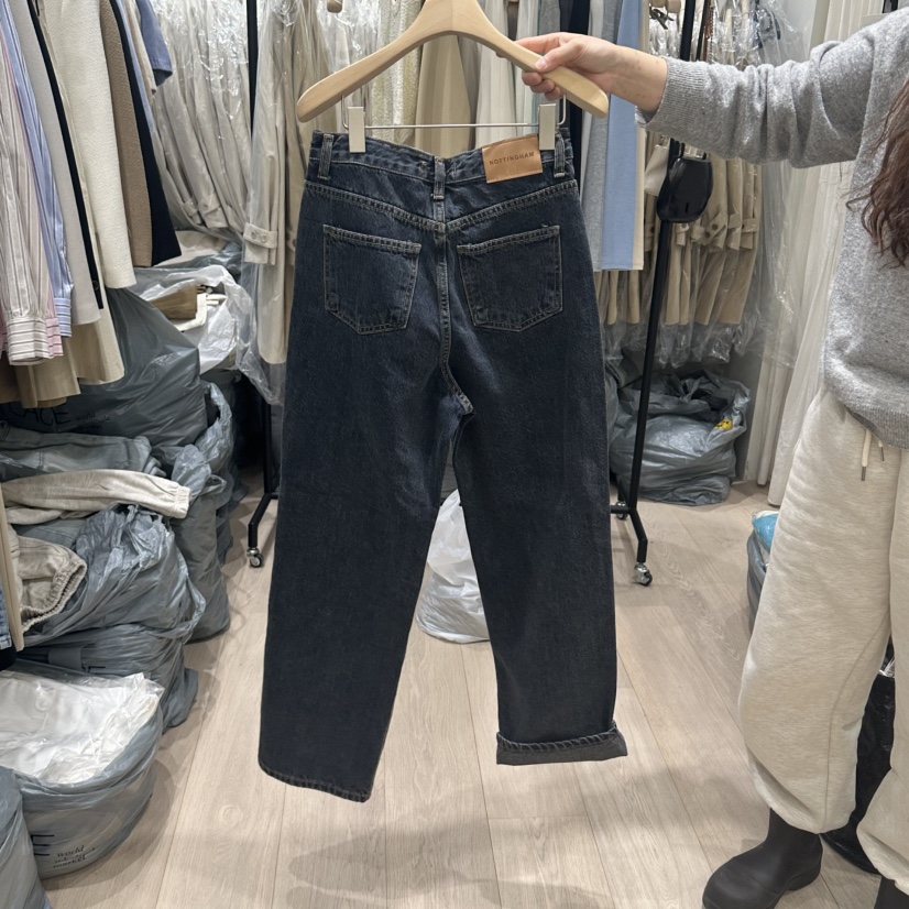 NOTTINGHAM直郵韓國代購女裝新品推薦人氣休閑真品熱賣牛仔褲NOTTINGHAM牛仔褲