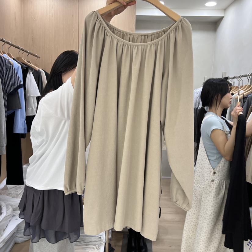 VILLABUTTON直郵韓國代購女裝新款休閑推薦熱賣時尚連衣裙褶皺VILLABUTTON連衣裙圖色1