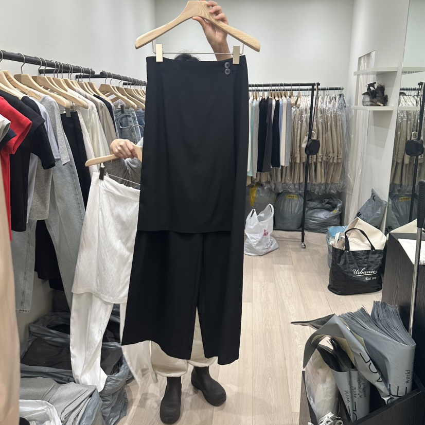 NOTTINGHAM韓國直郵東大門代購女裝新款25春夏真品職業裙褲NOTTINGHAM裙褲圖色2