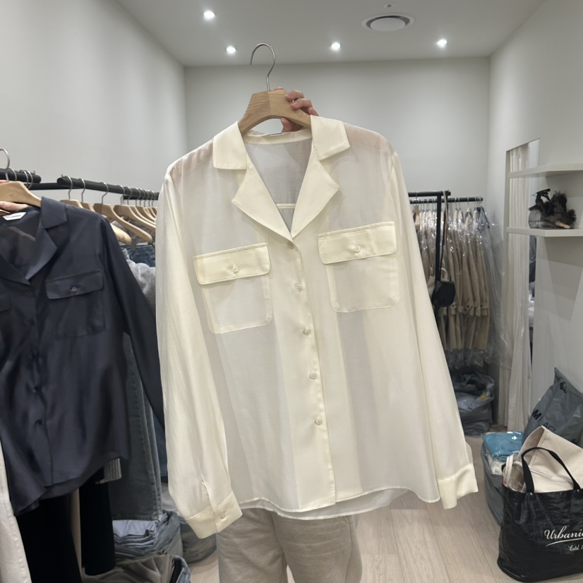 NOTTINGHAM韓國代購女士新品人氣時尚熱賣推薦襯衫蕾絲衫天絲NOTTINGHAM襯衫/蕾絲衫圖色2