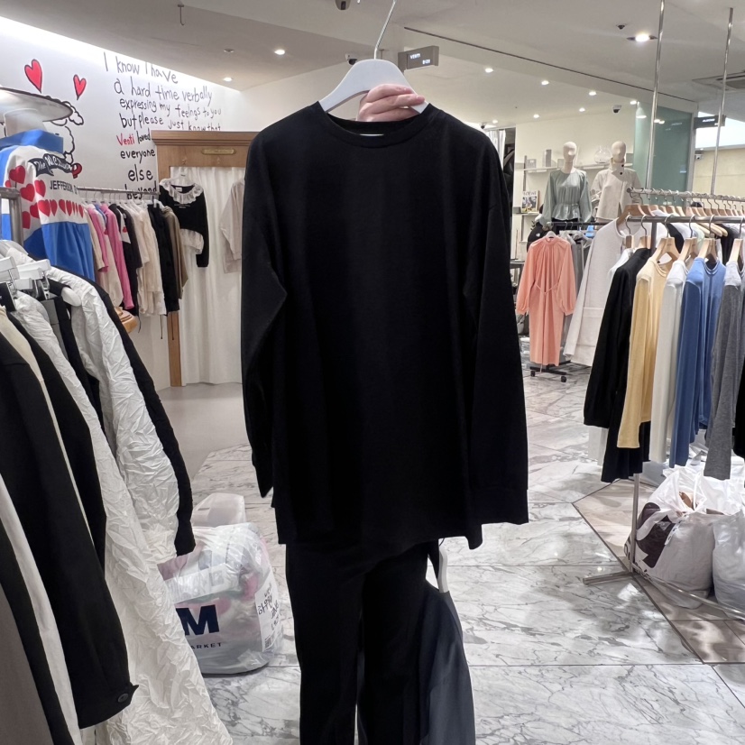 URBANE cloth東大門實拍女裝新品時尚熱賣25春夏人氣長袖T恤URBANE cloth長袖T恤圖色4