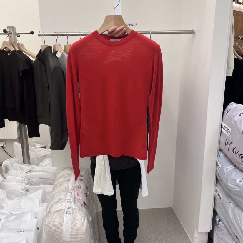 ESSENCE韓國直郵東大門實拍女裝新品休閑推薦時尚長袖T恤羊毛ESSENCE長袖T恤圖色6