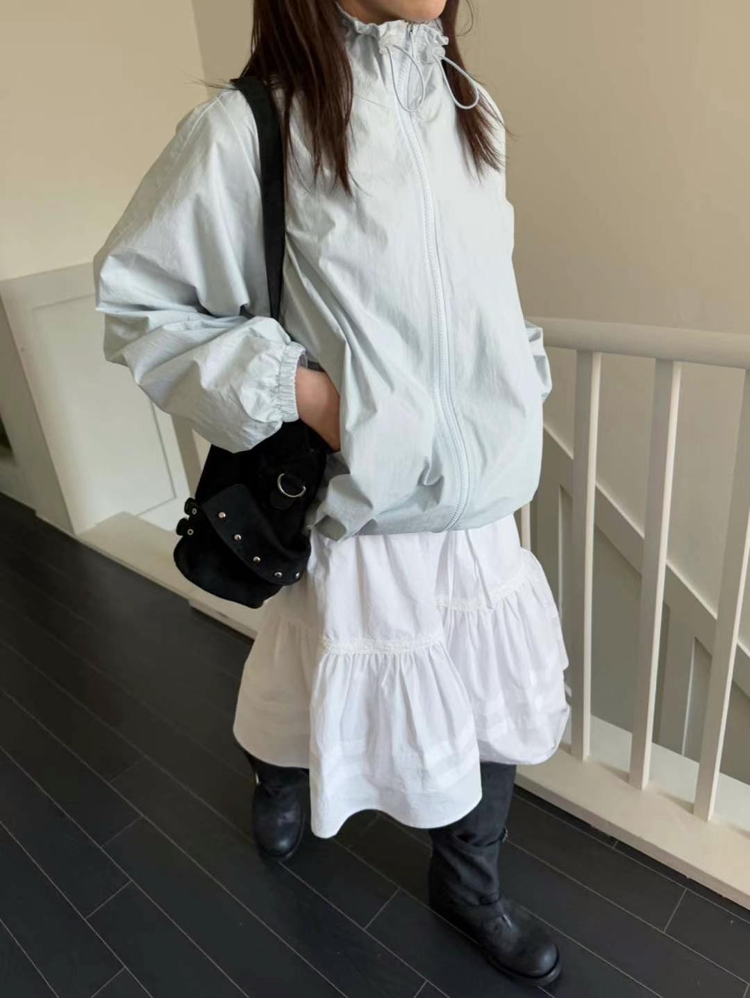 FAVOURED韓國直郵東大門代購女裝新品職業半身裙中短裙褶皺FAVOURED半身裙/中短裙