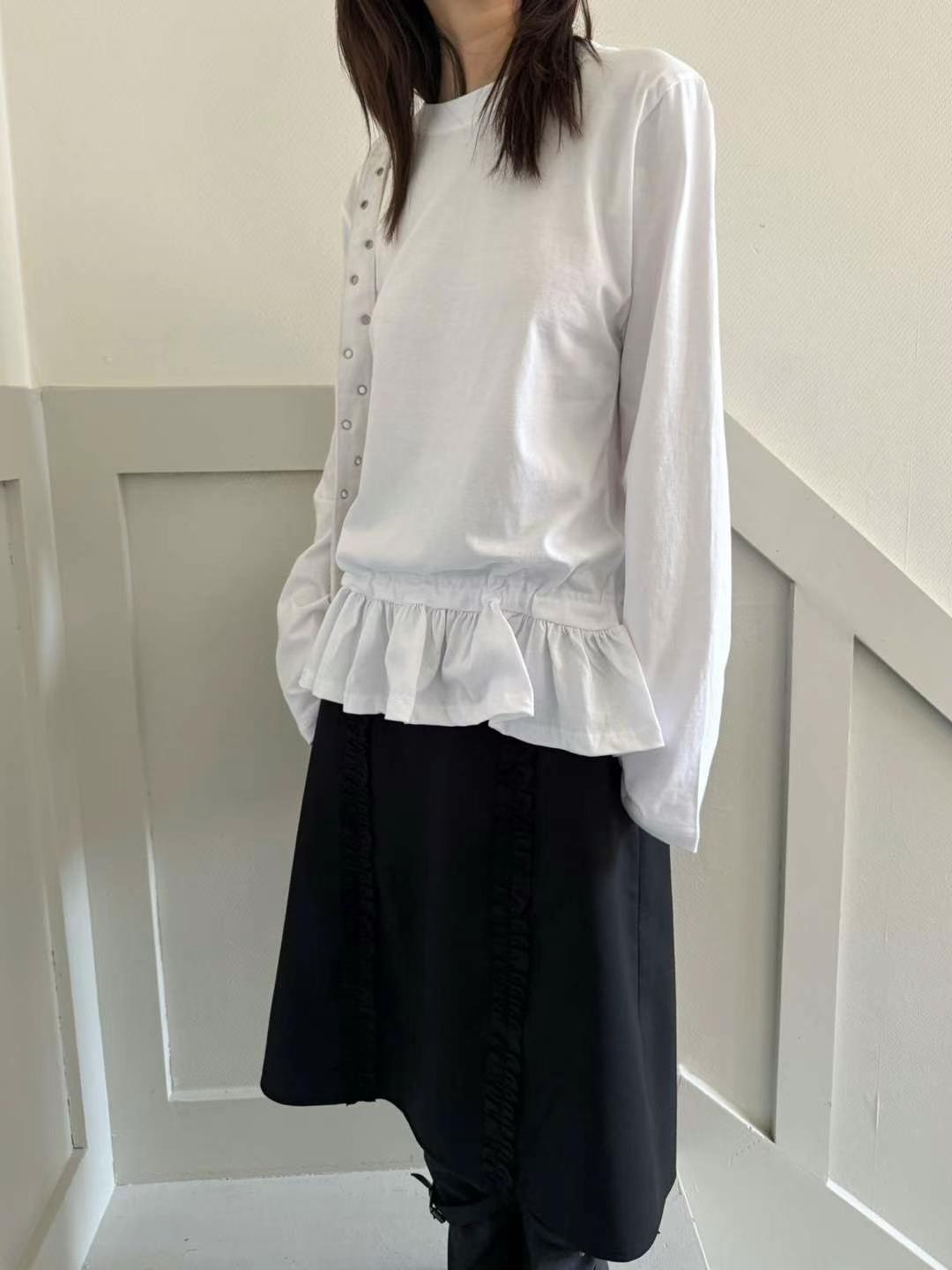 FAVOURED直郵韓國代購女裝新款真品熱賣半身裙中短裙荷葉邊FAVOURED半身裙/中短裙