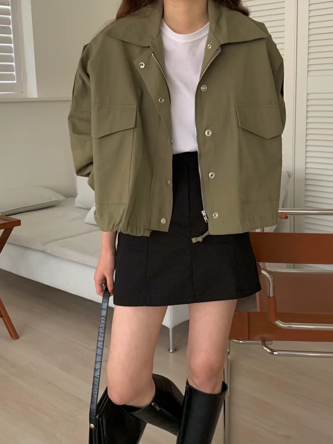 A.ME韓國直郵女裝新品推薦時尚職業真品休閑熱賣25春夏夾克A.ME夾克圖色2