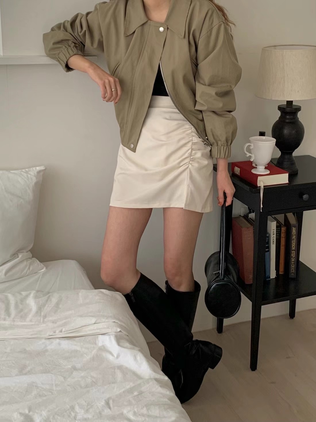 A.ME韓國直郵東大門代購女裝新品休閑25春夏熱賣職業時尚短裙A.ME短裙