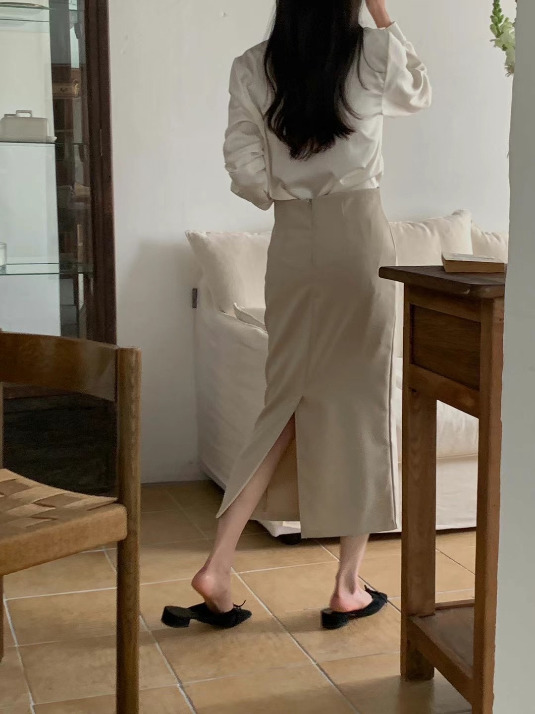A.ME韓國直郵東大門實拍女裝新款時尚25春夏職業真品熱賣長裙A.ME長裙