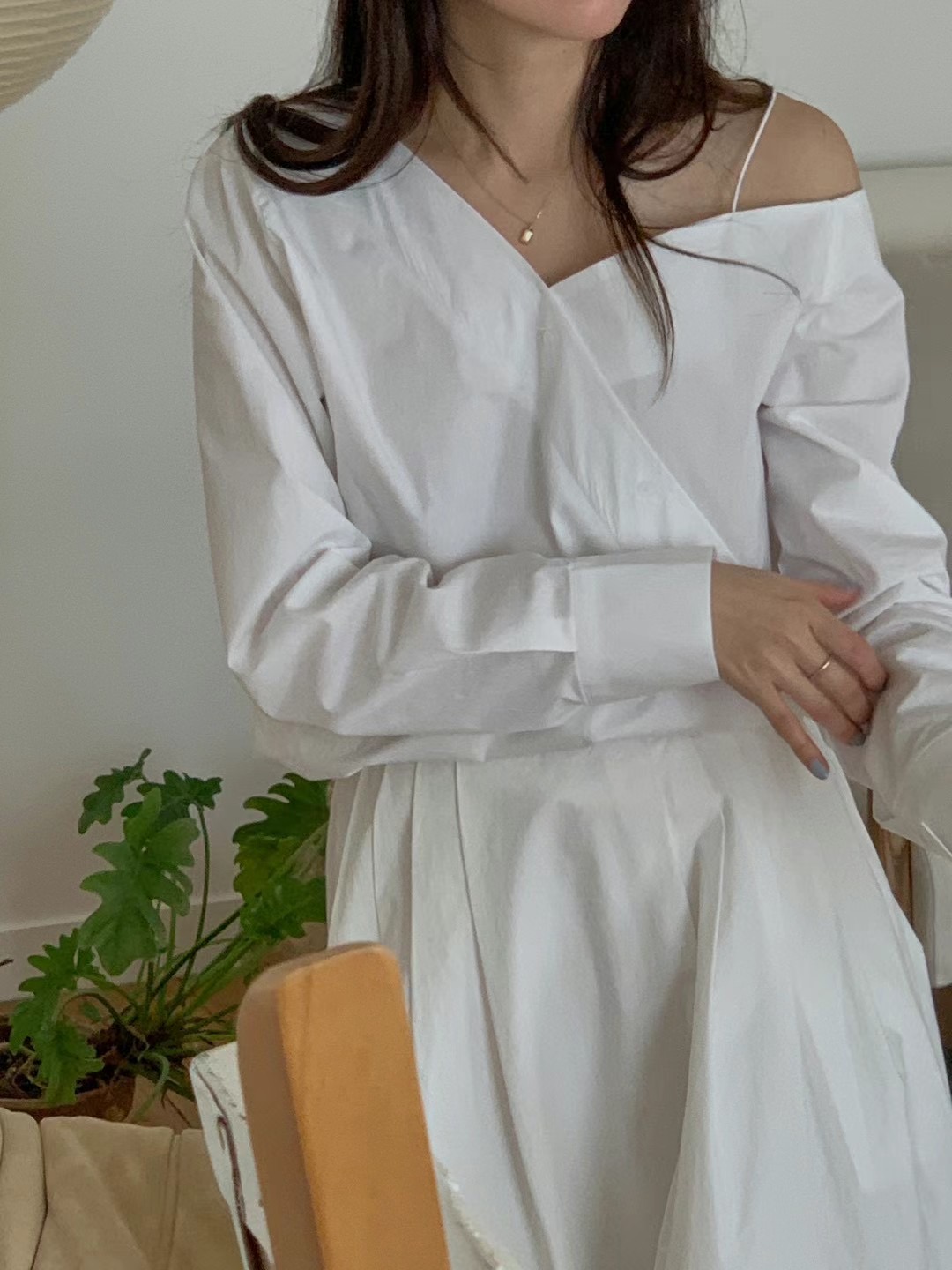 A.ME韓國直郵東大門代購女裝新款休閑職業人氣時尚襯衫蕾絲衫A.ME襯衫/蕾絲衫