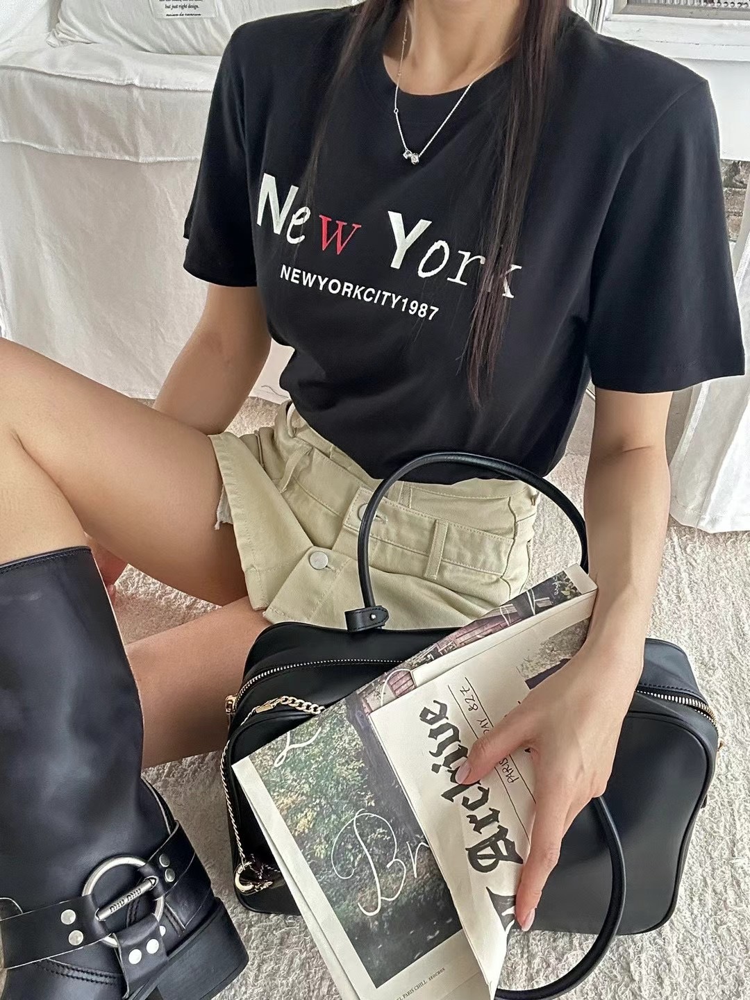 BLACK LINE韓國直郵東大門實拍女裝新款休閑熱賣25春夏T恤BLACK LINET恤