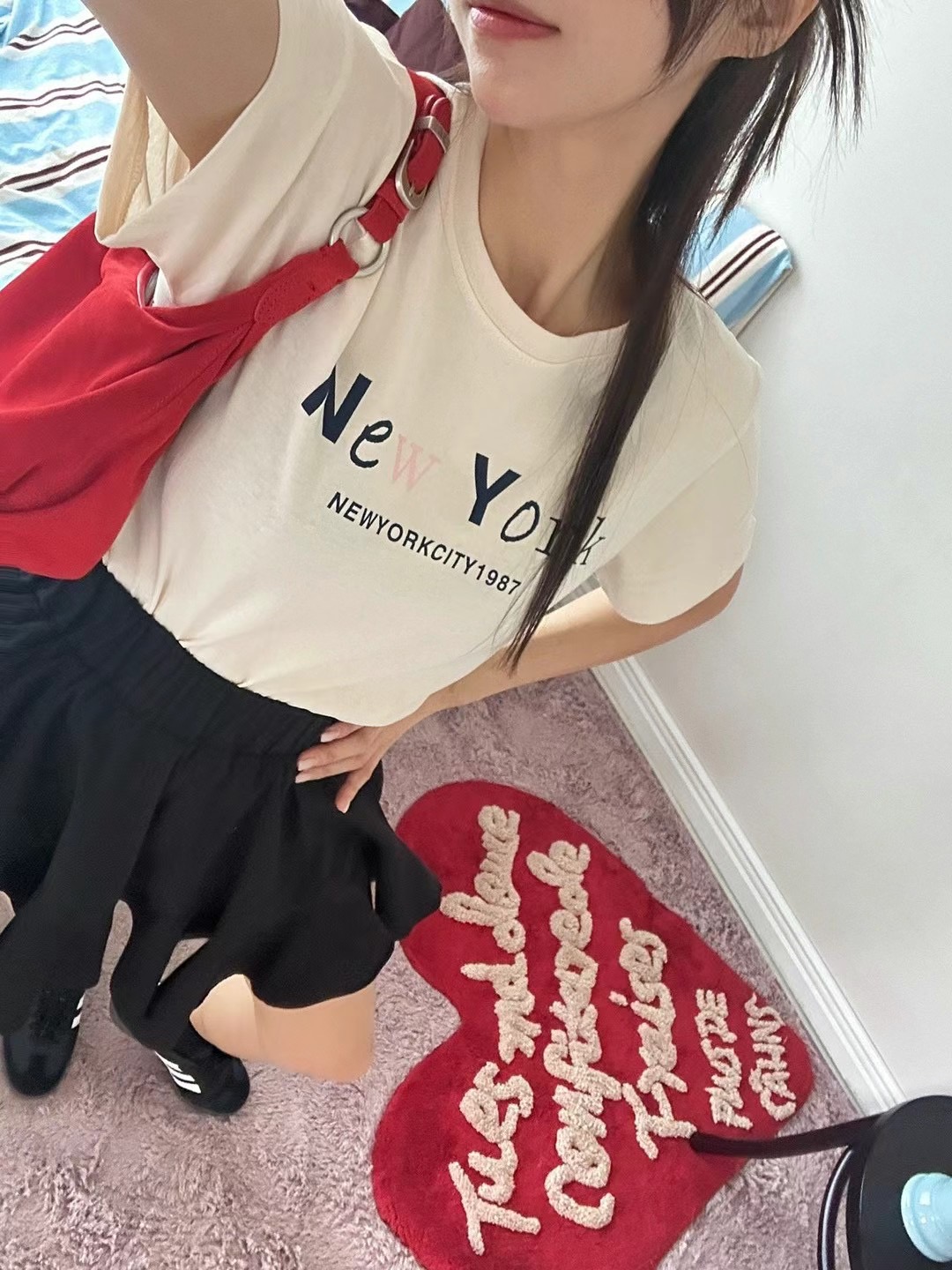 BLACK LINE韓國直郵東大門實拍女裝新款休閑熱賣25春夏T恤BLACK LINET恤圖色3