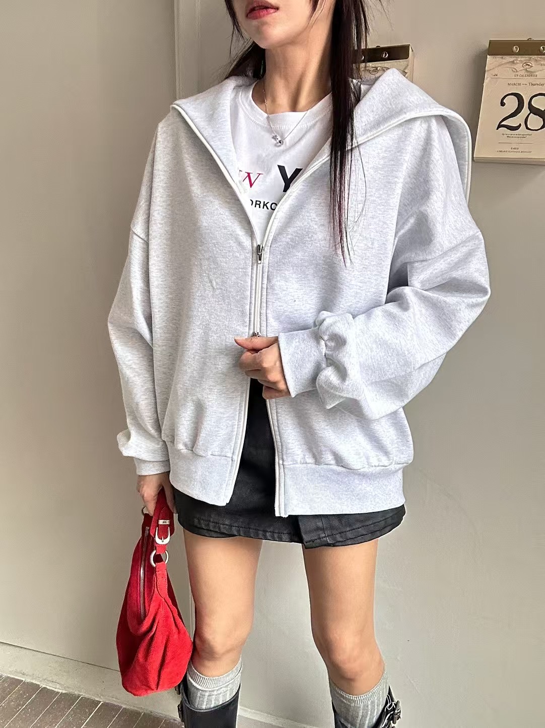 BLACK LINE韓國直郵東大門代購女裝新款職業人氣推薦真品衛衣BLACK LINE衛衣圖色2