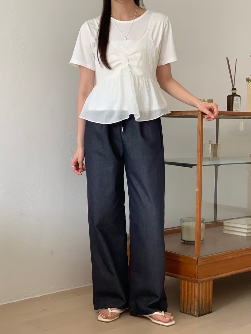 Le vral韓國直郵東大門代購女裝新款休閑熱賣職業吊帶背心Le vral吊帶/背心