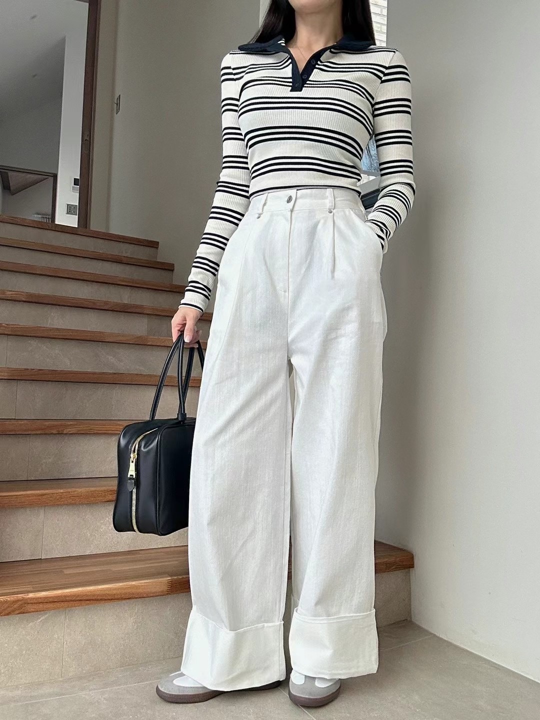 BLACK LINE韓國直郵東大門代購女裝新品25春夏時尚真品牛仔褲BLACK LINE牛仔褲