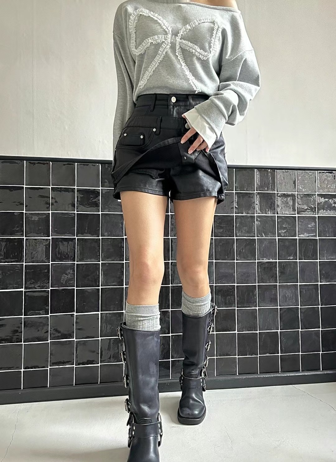 BLACK LINE韓國直郵東大門實拍女裝新款真品推薦時尚熱賣裙褲BLACK LINE裙褲
