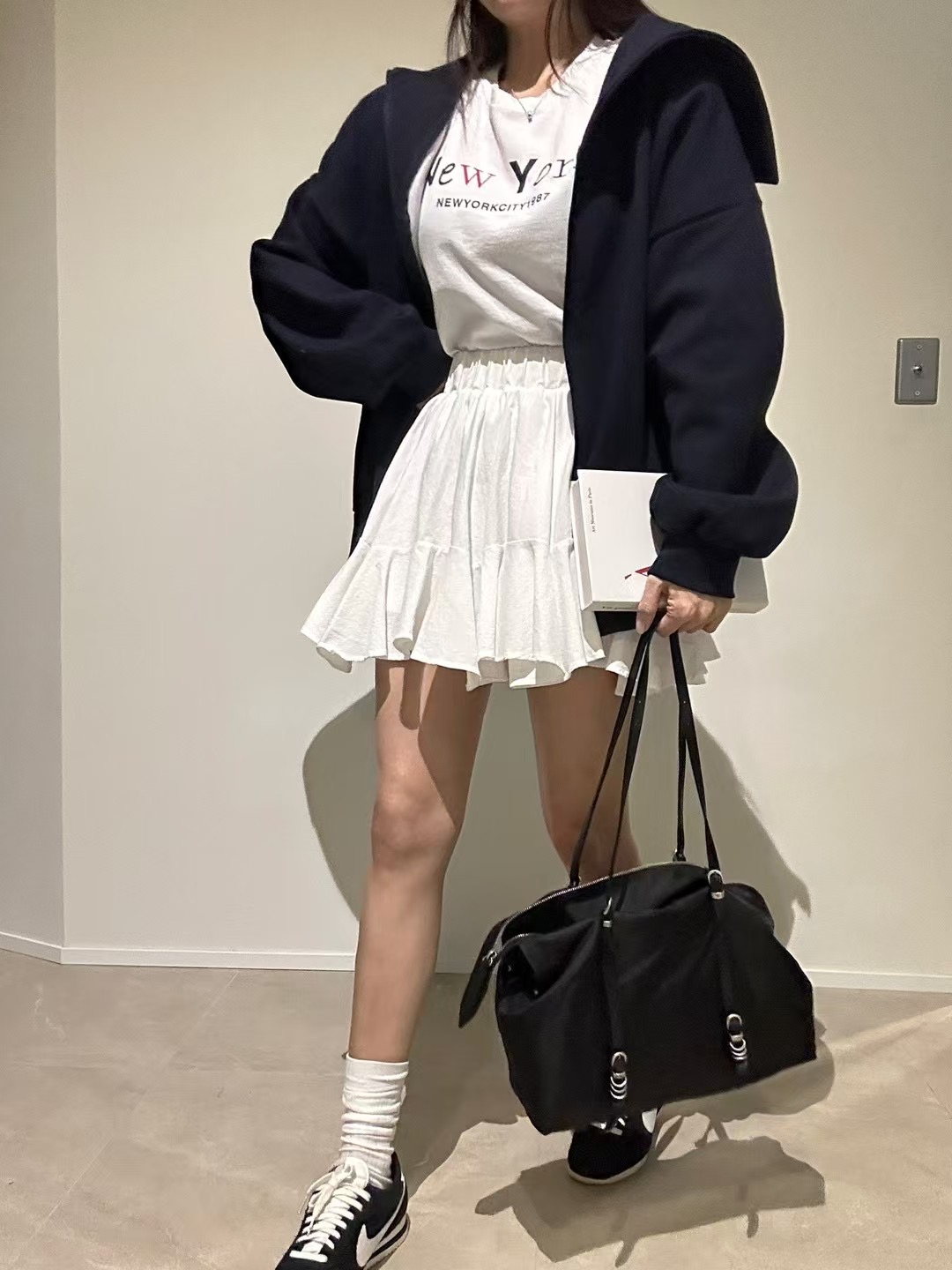 BLACK LINE韓國直郵東大門實拍女裝新款休閑人氣真品時尚短裙BLACK LINE短裙