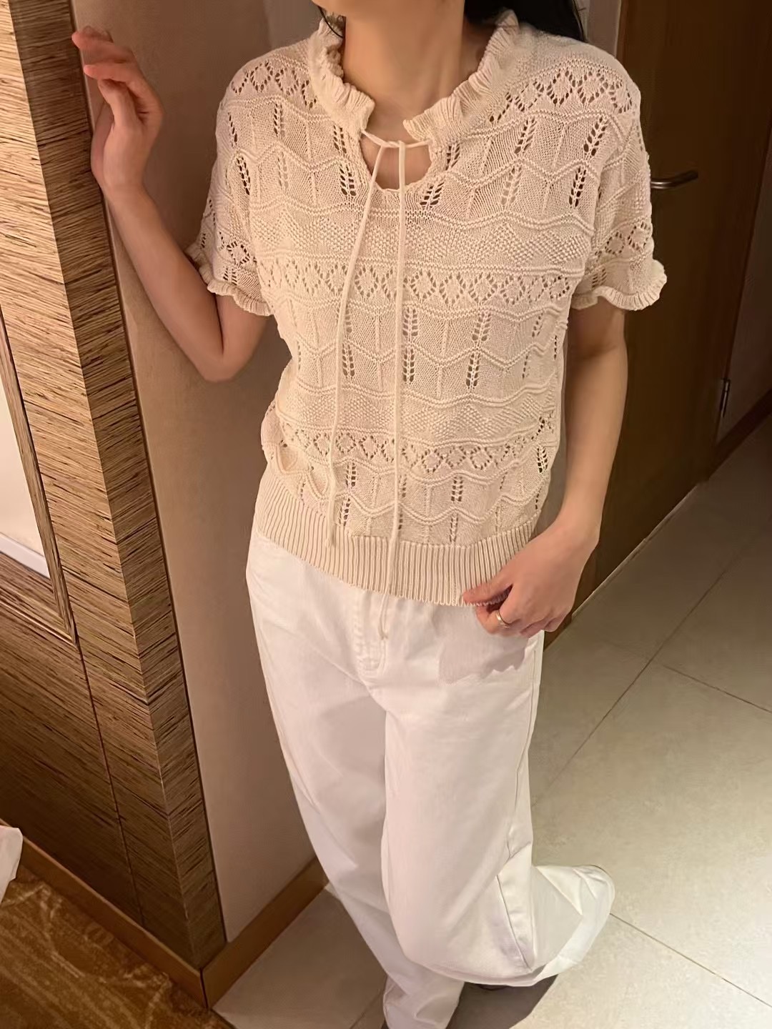 ALL OF US韓國直郵女裝新品人氣真品25春夏時尚職業休閑T恤ALL OF UST恤