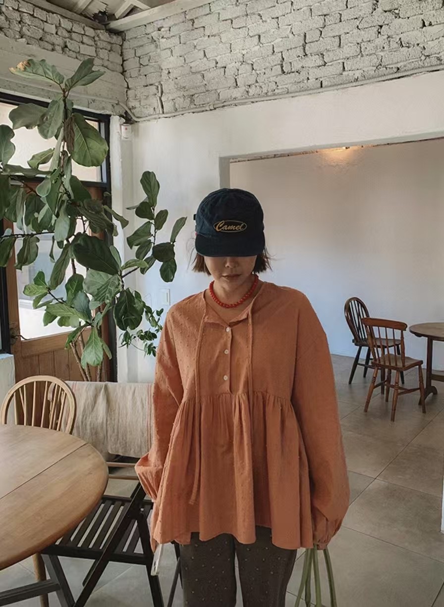 APPEAR直郵韓國代購女裝新款25春夏人氣休閑熱賣襯衫蕾絲衫APPEAR襯衫/蕾絲衫圖色2