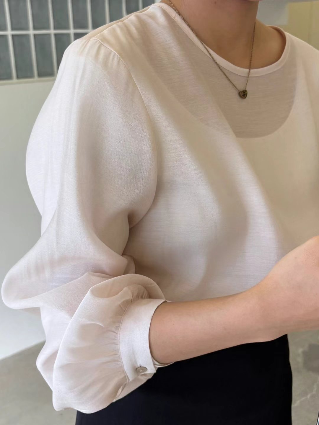 HERME韓國直郵女裝新品熱賣25春夏推薦休閑時尚真品襯衫蕾絲衫HERME襯衫/蕾絲衫