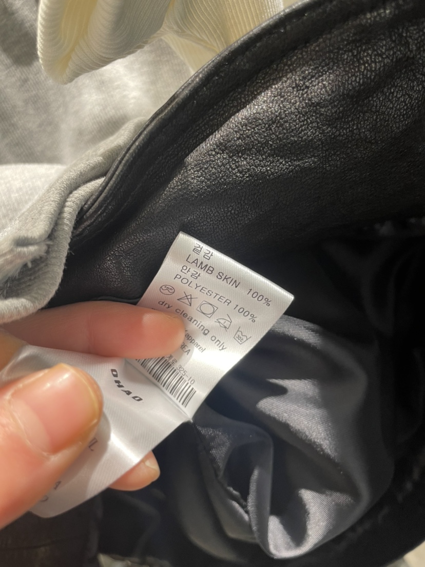 OHAO韓國直郵東大門實拍女裝新款休閑人氣推薦25春夏職業皮衣OHAO/HA MONG皮衣