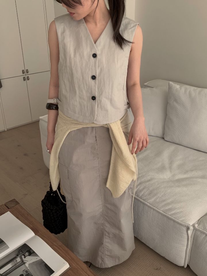 MARE韓國直郵東大門實拍女裝新款25春夏職業真品人氣熱賣馬甲MARE馬甲