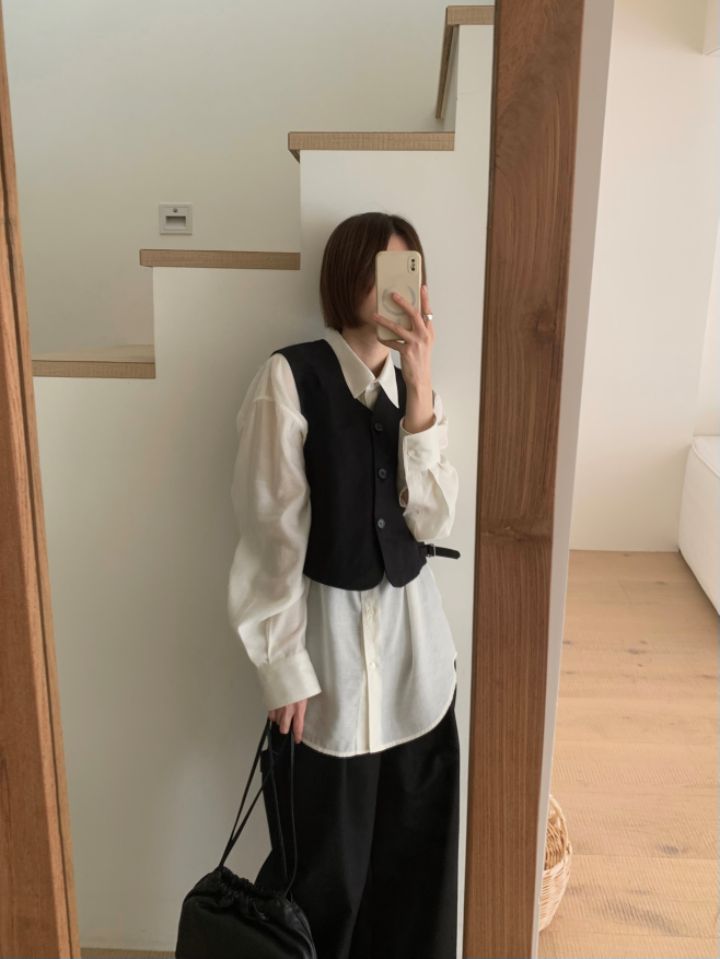 MARE韓國直郵東大門實拍女裝新款25春夏職業真品人氣熱賣馬甲MARE馬甲