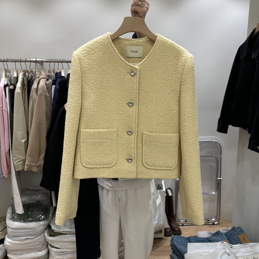 VIBELLE直郵韓國代購女裝新品休閑職業熱賣時尚真品人氣夾克VIBELLE夾克圖色2