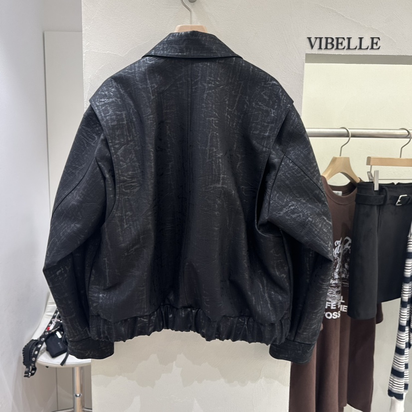 VIBELLE直郵韓國代購女裝新款25春夏人氣熱賣時尚推薦休閑夾克VIBELLE夾克