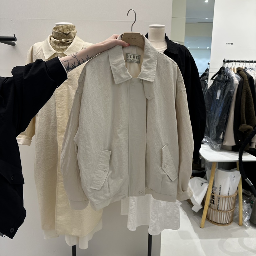 MOWER直郵韓國代購女裝新品25春夏真品職業時尚休閑人氣夾克MOWER夾克