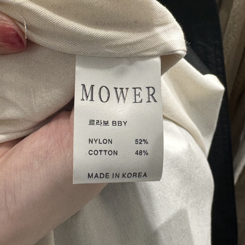 MOWER直郵韓國代購女裝新款25春夏人氣休閑真品熱賣長款風衣MOWER長款風衣