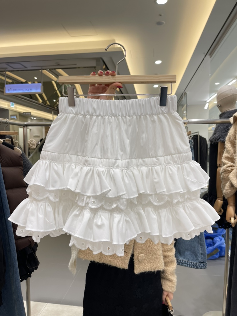 XPARTY直郵韓國代購女裝新款推薦時尚職業休閑人氣短裙綁帶XPARTY短裙