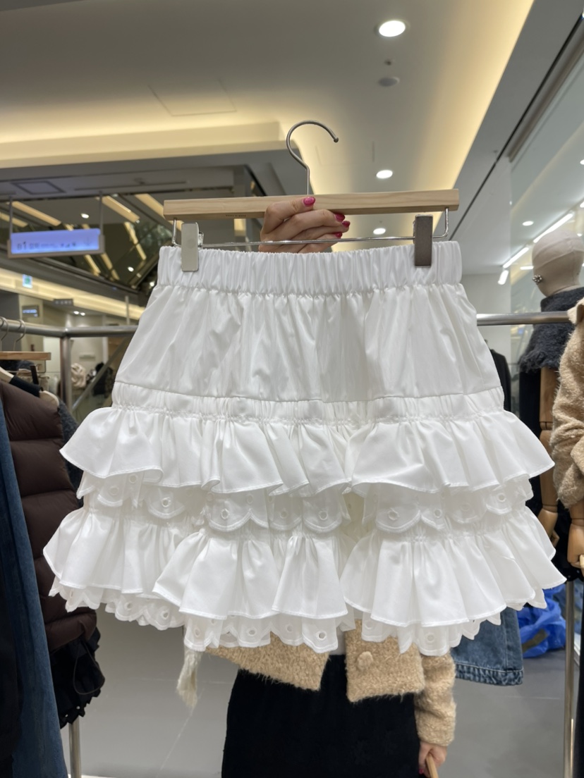 XPARTY直郵韓國代購女裝新款推薦時尚職業休閑人氣短裙綁帶XPARTY短裙