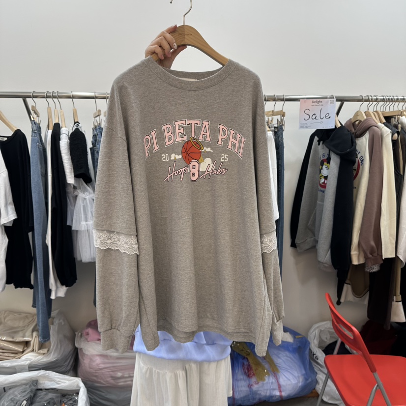 DELIGHT-L韓國直郵東大門實拍女裝新品休閑時尚25春夏衛衣DELIGHT衛衣圖色2