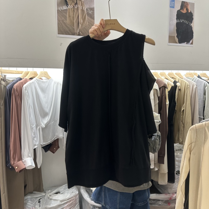 FLIPAR韓國直郵東大門實拍女裝新品25春夏人氣真品熱賣推薦T恤FLIPART恤圖色2