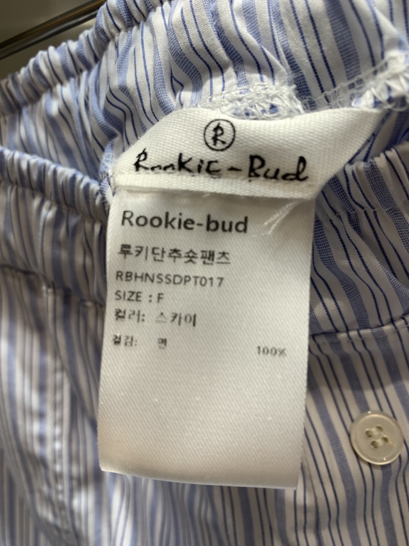 ROOKIE BUD直郵韓國代購女裝新款人氣職業熱賣25春夏休閑短褲ROOKIE BUD-P短褲