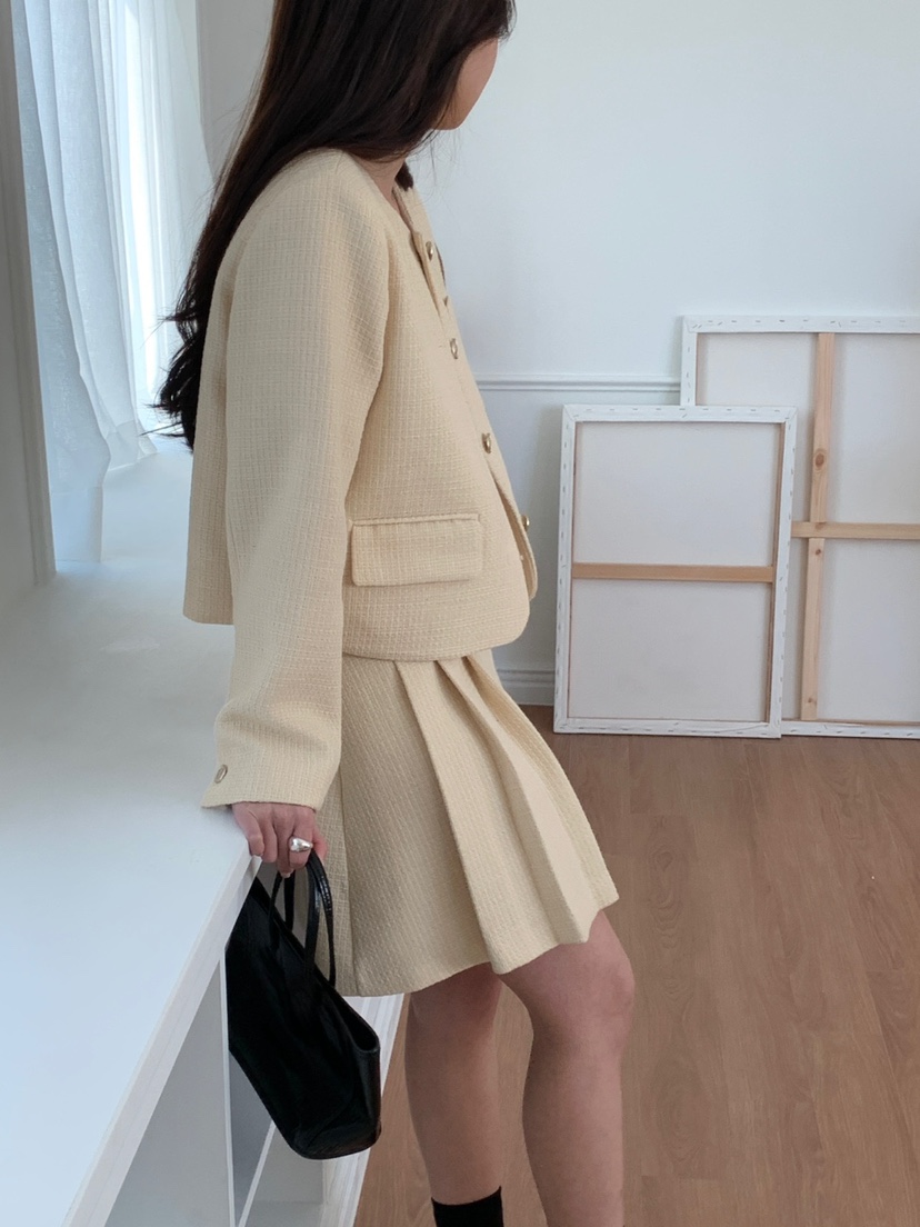 FRILL-T韓國直郵東大門實拍女裝新品推薦熱賣人氣休閑套裝FRILL-T套裝