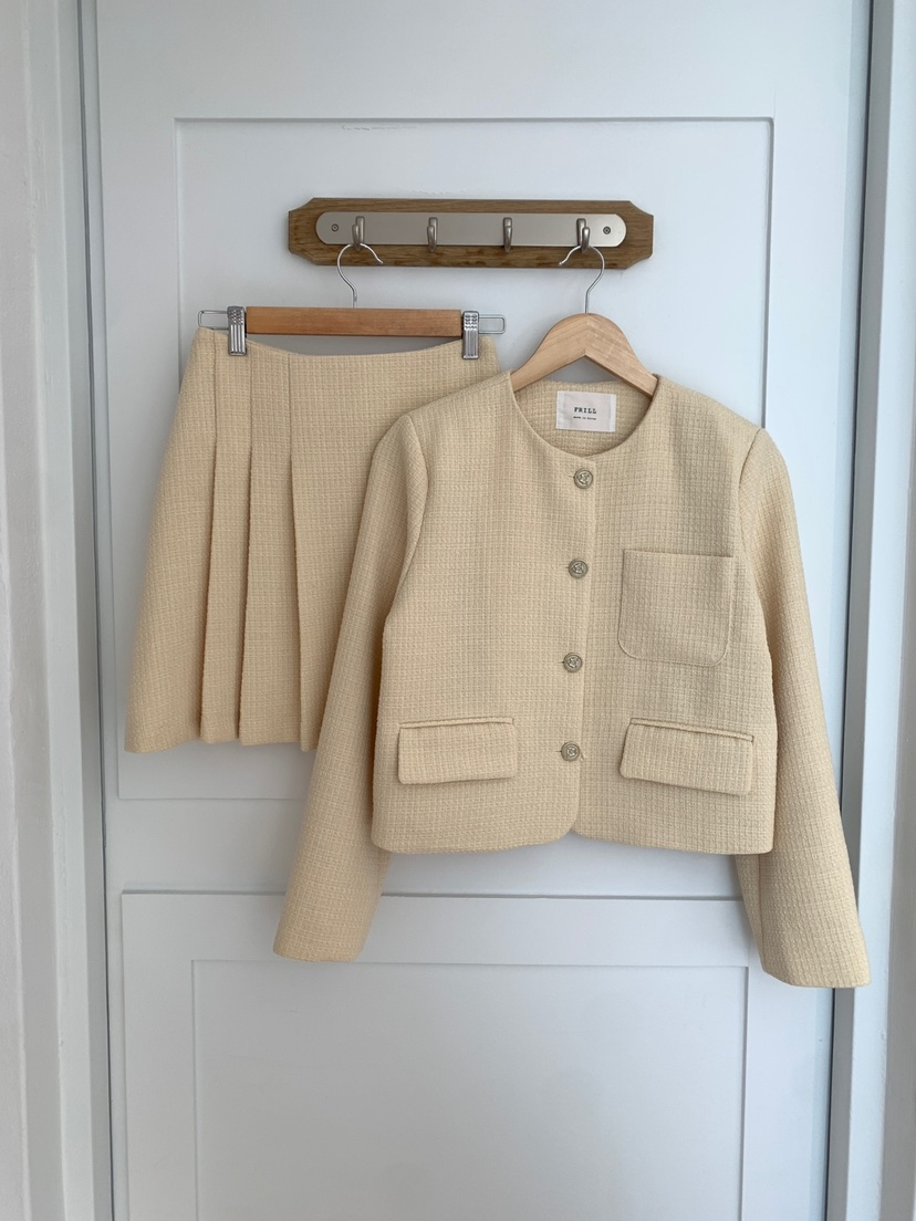 FRILL-T韓國直郵東大門實拍女裝新品推薦熱賣人氣休閑套裝FRILL-T套裝