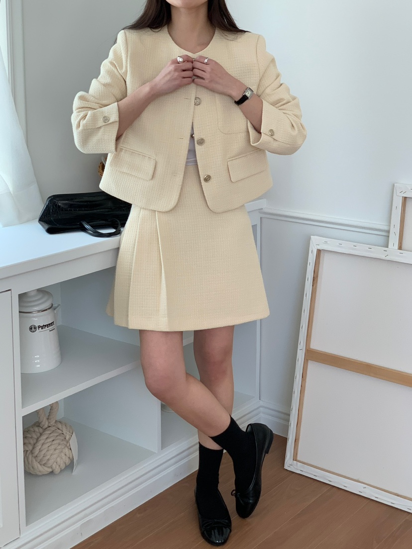 FRILL-T韓國直郵東大門實拍女裝新品推薦熱賣人氣休閑套裝FRILL-T套裝