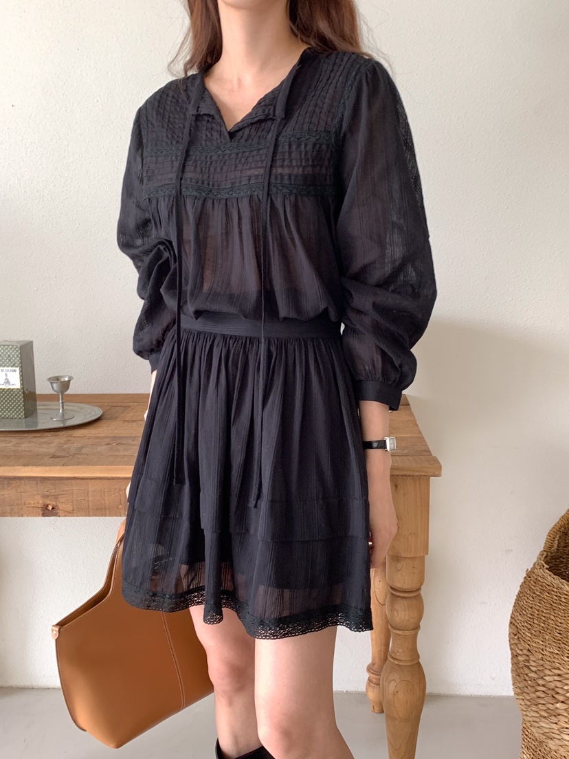 FRILL-T韓國直郵東大門代購女裝新款真品25春夏推薦熱賣套裝FRILL-T套裝圖色2