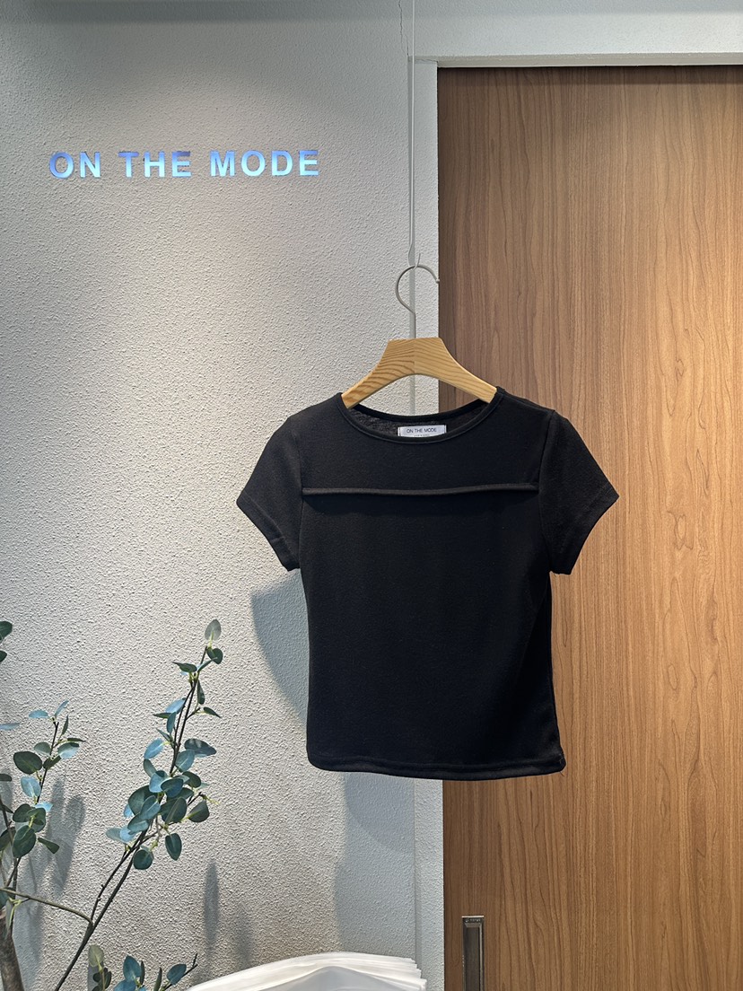 ON THE MODE韓國直郵女裝新款人氣時尚推薦真品25春夏T恤ON THE MODET恤圖色3