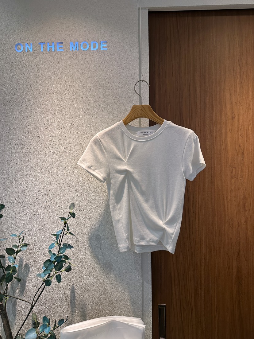 ON THE MODE韓國直郵女士新品真品人氣25春夏熱賣推薦T恤ON THE MODET恤圖色3