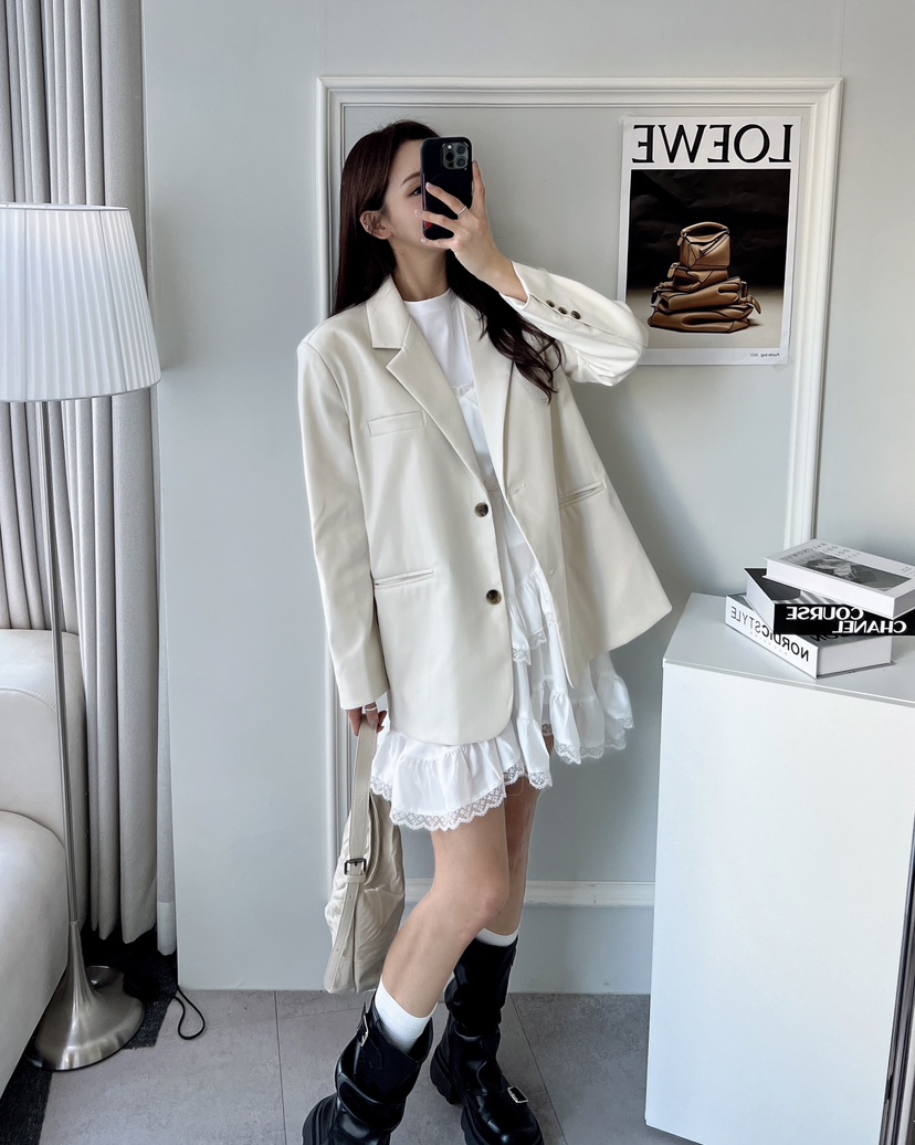 CLOTH韓國直郵女裝新品真品25春夏人氣職業熱賣休閑時尚夾克CLOTH夾克