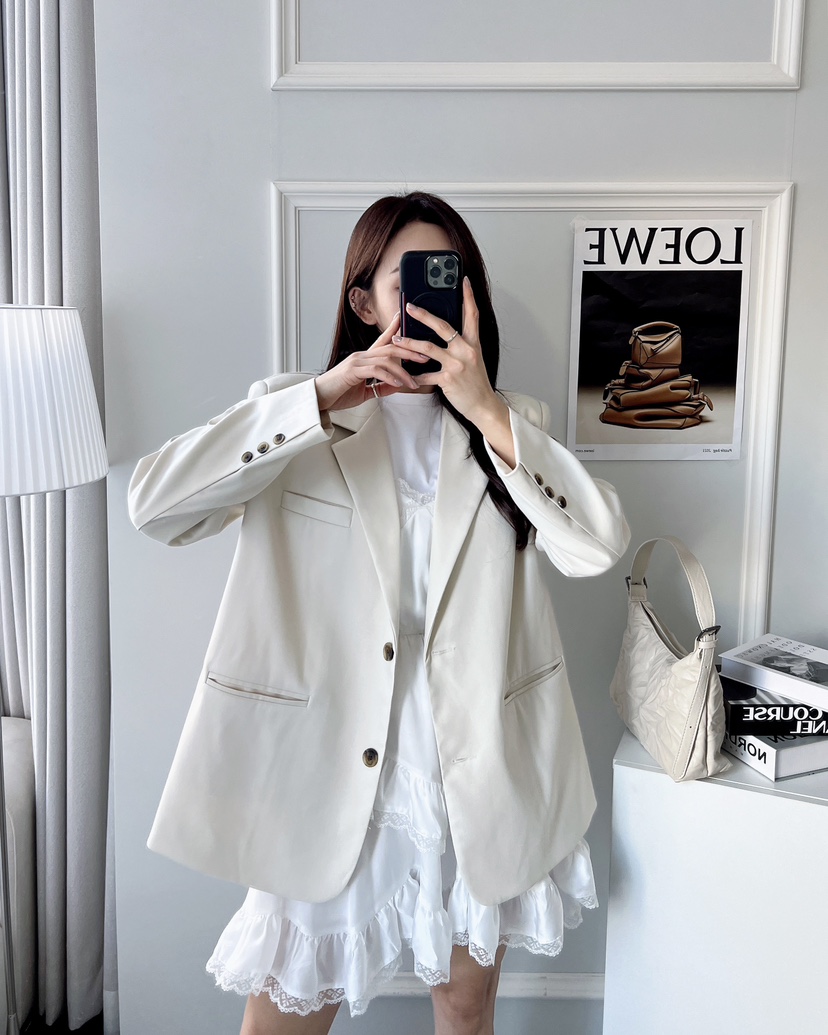CLOTH韓國直郵女裝新品真品25春夏人氣職業熱賣休閑時尚夾克CLOTH夾克